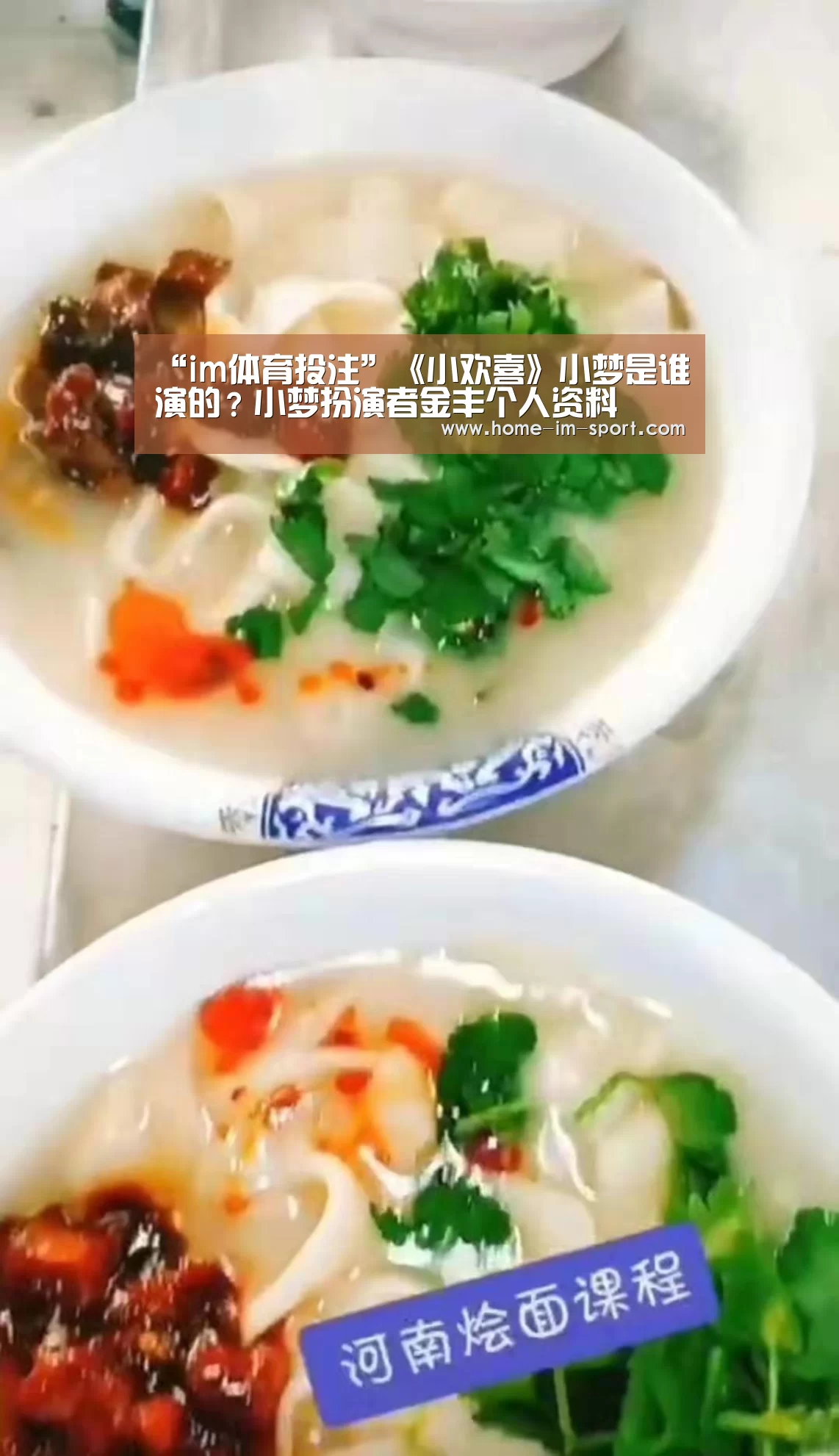 “im体育投注”《小欢喜》小梦是谁演的?小梦扮演者金丰个人资料(图2) im体育
